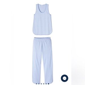 LAKE Pima Tank-Long Set in Hydrangea